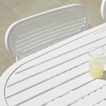 Table de jardin rectangulaire jaune 220 cm week - end - petite friture