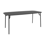 Table de jardin rectangulaire noire 220 cm week - end - petite friture