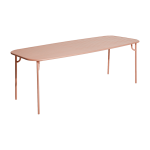 Table de jardin rectangulaire rose blush 220 cm week end - petite friture