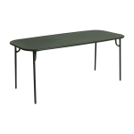Table de jardin rectangulaire vert bouteillle 180 cm week end - petite friture