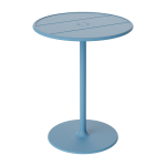 Table de jardin ronde en aluminium bleu 60x76cm fred's - fatboy