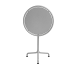 Table de jardin ronde en aluminium laqu� gris argent� 55x74cm deville - hay