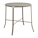 Table de jardin ronde en fer vert 75x74cm aras - nordal