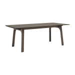 Table � mager avec rallonge en ch�ne fonc� huil� 205x100cm earnest - muuto