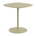 Table � manger en aluminium et linol�um beige vert 70x73 cm soft caf� - muuto