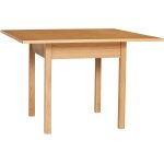 Table � manger en bois de ch�ne 110x110xh75cm geo - h�bsch