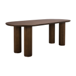 Table � manger en bois de ch�ne marron 220x90x76cm dean - dutchbone
