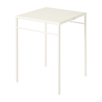 Table � manger carr�e en acier tress� blanc perl� 60x60cm t37 - tolix
