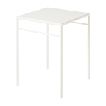Table � manger carr�e en acier tress� blanc pur 60x60cm t37 - tolix
