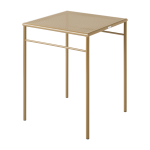 Table � manger carr�e en acier tress� brun vert 60x60cm t37 - tolix