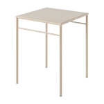 Table � manger carr�e en acier tress� gris beige 60x60cm t37 - tolix