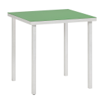 Table � manger carr�e en aluminium et vert 85x85x74cm - valerie objects