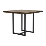 Table � manger carr�e en bois de manguier et fer 90x90x74cm hdtnak - house doctor