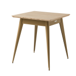 Table � manger carr�e en ch�ne et acier brun vert 70x70cm 55 - tolix