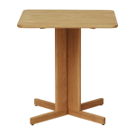 Table � manger carr�e en ch�ne naturel 68 x 68 cm quatrefoil - form & refine