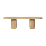 Table � manger en ch�ne massif huil� moon - gubi
