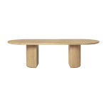 Table � manger en ch�ne massif huil� moon - gubi