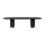 Table � manger en ch�ne massif noir moon - gubi