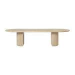 Table � manger en ch�ne trait� moon - gubi