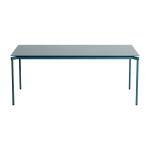 Table � manger d'ext�rieur bleu oc�an 90x180cm fromme - petite friture