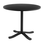 Table � manger en fr�ne laqu� � l'eau noir 90 x 74cm pastis - hay