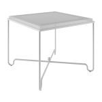 Table � manger de jardin blanc mat 90x90 cm tropique - gubi