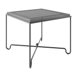 Table � manger de jardin noire 90x90 cm tropique - gubi