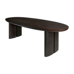 Table � manger ovale en bois marron 270 x 105 cm durban - versmissen