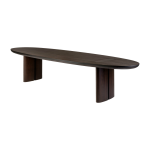 Table � manger ovale en bois marron 350 x 120 cm durban - versmissen