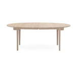 Table � manger ovale extensible en ch�ne blanc huil� 115x200cm ch338 - carl hansen & s�n