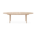 Table � manger ovale extensible en ch�ne blanc huil� 115x240cm ch339 - carl hansen & s�n