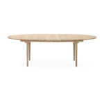 Table � manger ovale extensible en ch�ne savonn� 115x240cm ch339 - carl hansen & s�n