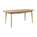 Table � manger ovale avec rallonge en ch�ne naturel 180 / 240x90cm twist - zuiver