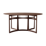 Table � manger pliable en bois marron drop leaf - &tradition