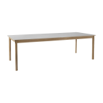 Table � manger avec rallonge en ch�ne blanchi stratifi� fenix 240 � 340 cm patch hw2 - &tradition