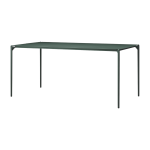 Table � manger rectangulaire en acier vert 160 x 80 cm novo - aytm