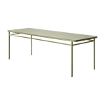 Table � manger rectangulaire en acier vert jonc 240x80x75cm t37 - tolix