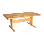 Table � manger rectangulaire en bois de ch�ne naturel 195x95x74cm skak - h�bsch