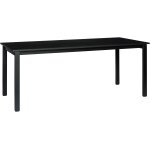 Table � manger rectangulaire en bois de ch�ne noir 190x90cm hock - h�bsch