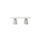 Table � manger rectangulaire en c�ramique cr�me et le plateau portland 240x120x75cm sandro - vincent ...