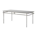 Table � manger rectangulaire en ch�ne noir et acier brut vernis 180x90x76, 5cm ud - tolix
