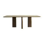 Table � manger rectangulaire en fr�ne et laqu� kaki 200x100cm joe - gabrielle paris