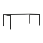 Table � manger rectangulaire en m�tal noir 200cm obroos - custom form