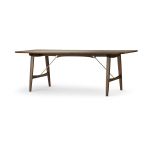 Table � manger rectangulaire en noyer huil� et laiton 210x82cm hunting table - carl hansen & s�n