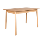 Table � manger rectangulaire avec rallonge en ch�ne naturel 120 / 162x80cm glimps - zuiver