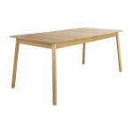 Table � manger rectangulaire avec rallonge en ch�ne naturel 180 / 240x90cm glimps - zuiver