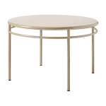 Table � manger ronde en acier gris beige 120cm t37 - tolix
