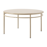 Table � manger ronde en acier gris beige 140cm t37 - tolix