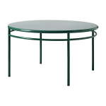 Table � manger ronde en acier vert mousse 140cm t37 - tolix