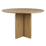 Table � manger ronde en bois marron 120cm alma - the cool republic